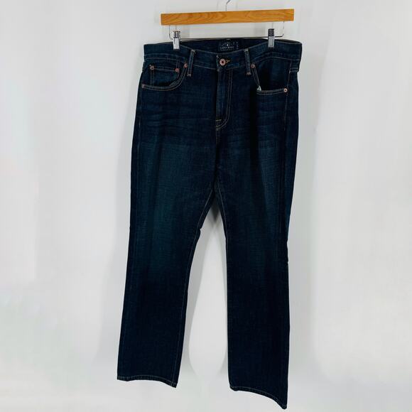 Lucky Brand Men’s 221 Original Straight Jeans Dark Wash Size 34x30 - Picture 1 of 6
